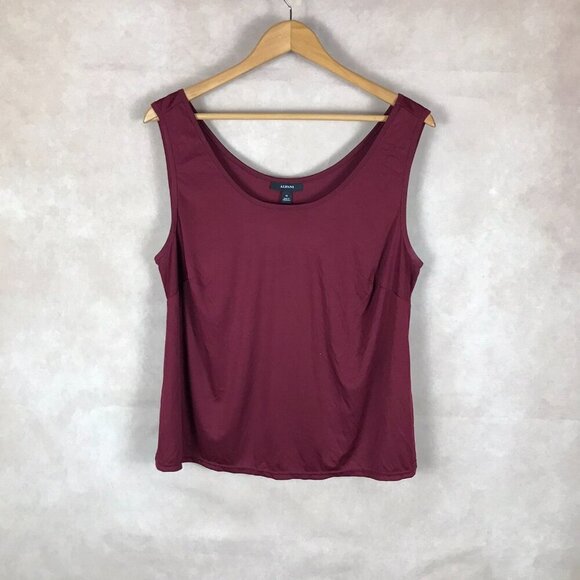 ALFANI Burgundy Smooth Camisole NEW Size 1X - Picture 3 of 4